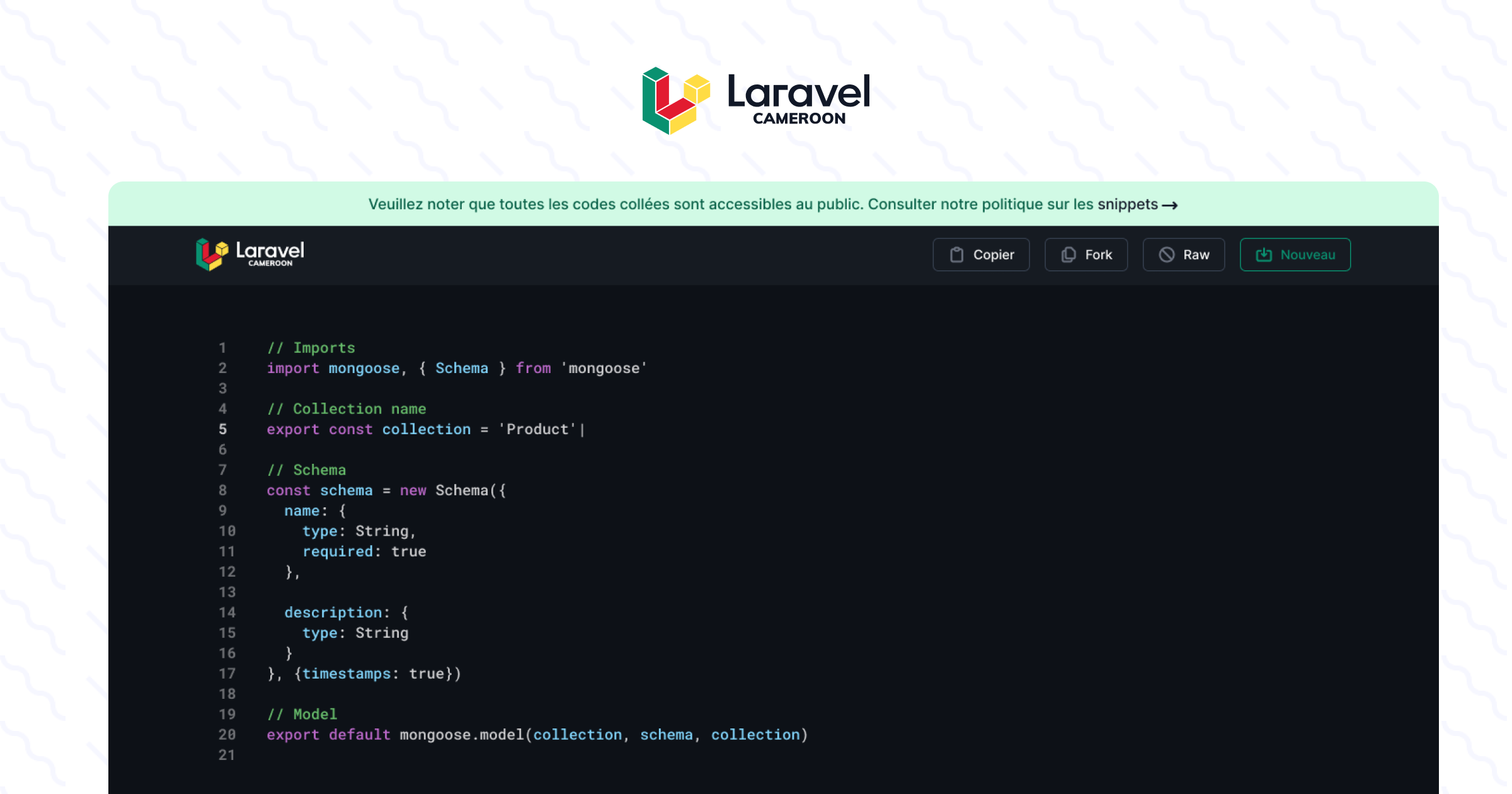 laravel-cameroun-code-snippets