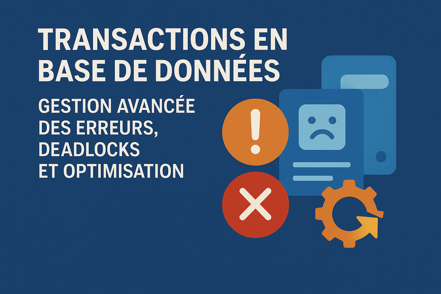 Transactions en base de données : Gestion avancée des erreurs, deadlocks et optimisation